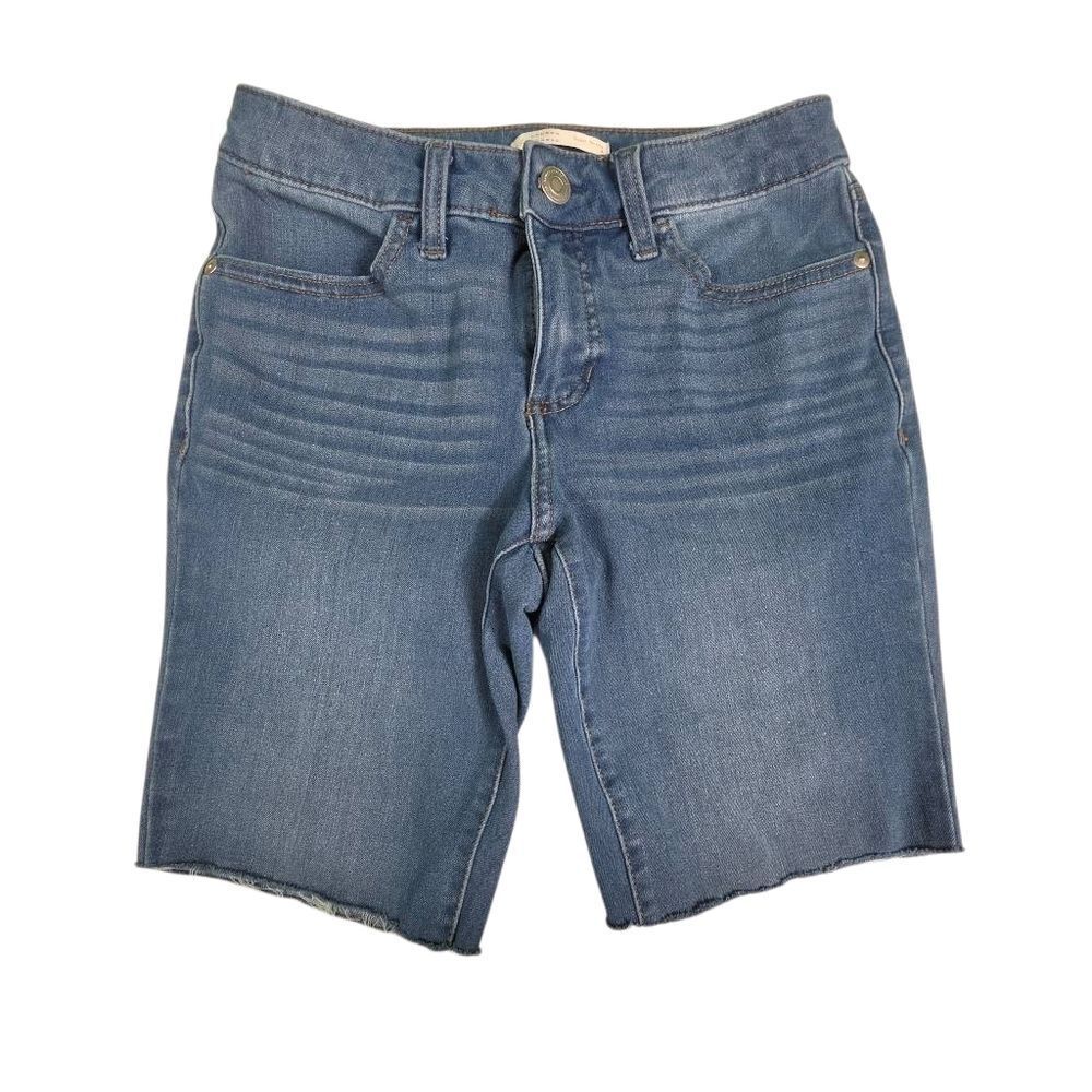 LC Lauren Conrad Light Blue and Brown Super Skinny Jeans Cutt Off Shorts Size 4